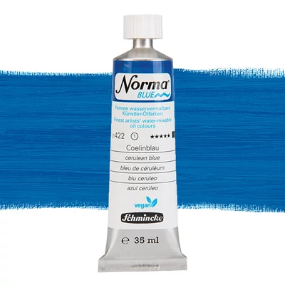 Schmincke Norma Blue vegan Culori ulei solubile în apă, 35 ml -  422, cerulean blue
