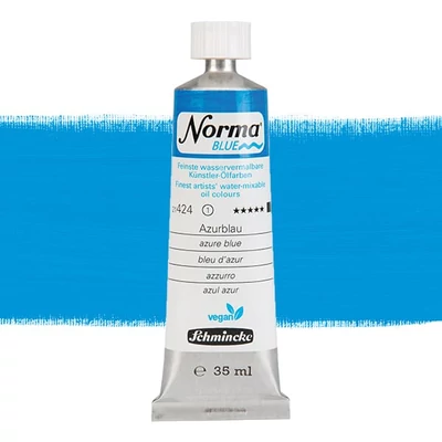 Schmincke Norma Blue vegan Culori ulei solubile în apă, 35 ml - 424, azure blue
