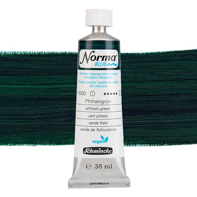 Schmincke Norma Blue vegan Culori ulei solubile în apă, 35 ml - 500, phthalo green