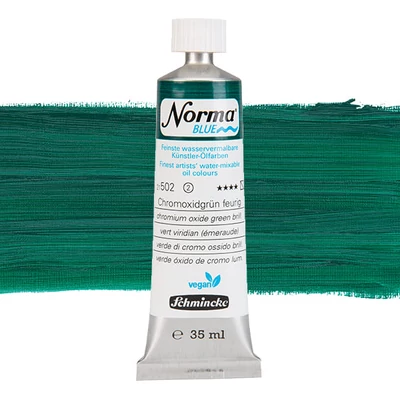 Schmincke Norma Blue vegan Culori ulei solubile în apă, 35 ml - 502, chromium oxide green brilliant
