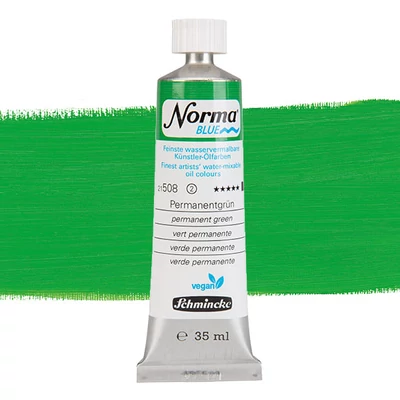 Schmincke Norma Blue vegan Culori ulei solubile în apă, 35 ml - 508, permanent green