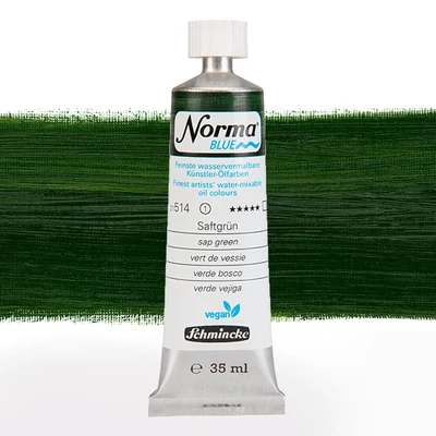Schmincke Norma Blue vegan Culori ulei solubile în apă, 35 ml - 514, sap green