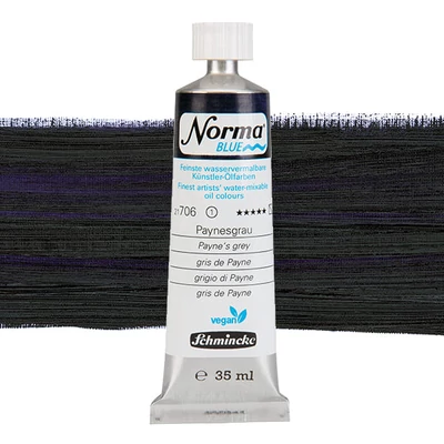 Schmincke Norma Blue vegan Culori ulei solubile în apă, 35 ml - 706, payne's grey