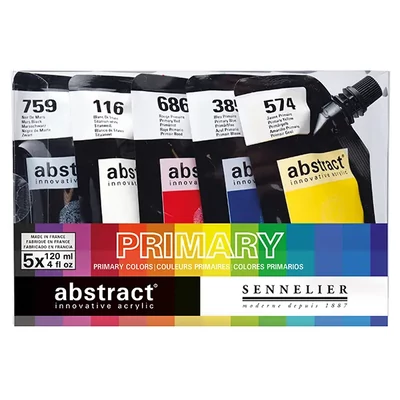 Sennelier Abstract set vopsea acrilică, 5x120 ml, Primary set