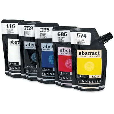 Sennelier Abstract set vopsea acrilică, 5x120 ml, Primary set