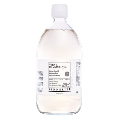 Lac dammar Sennelier, lucios - 1000 ml