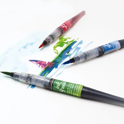 Sennelier Ink Brush – creion cu cerneală solubilă în apă – în diverse culori