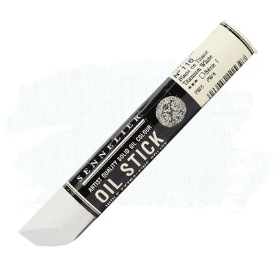 Sennelier Oil Stick Culori ulei, sub formă de baton, 38 ml - 116, titanium white