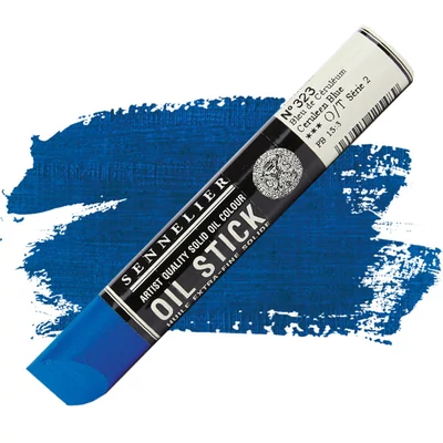 Sennelier Oil Stick Culori ulei, sub formă de baton, 38 ml - 323, cerulean blue