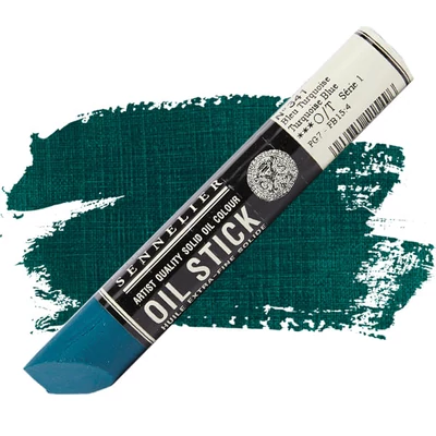 Sennelier Oil Stick Culori ulei, sub formă de baton, 38 ml - 341, turquoise blue