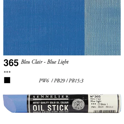 Sennelier Oil Stick Culori ulei, sub formă de baton, 38 ml - 365, blue light