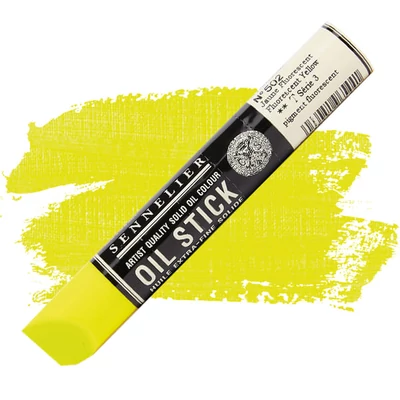 Sennelier Oil Stick Culori ulei, sub formă de baton, 38 ml - 502, fluorescent yellow