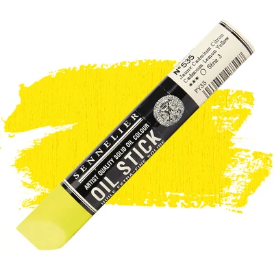 Sennelier Oil Stick Culori ulei, sub formă de baton, 38 ml - 535, cadmium lemon yellow