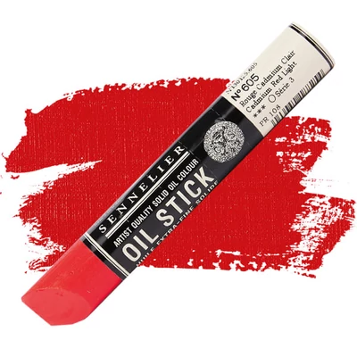 Sennelier Oil Stick Culori ulei, sub formă de baton, 38 ml - 605, cadmium red light