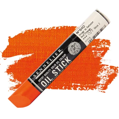 Sennelier Oil Stick Culori ulei, sub formă de baton, 38 ml - 640, red orange