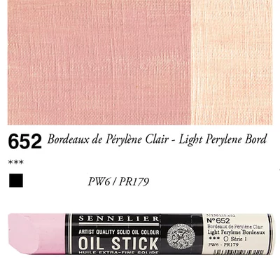 Sennelier Oil Stick Culori ulei, sub formă de baton, 38 ml - 652, light perylene bordeaux