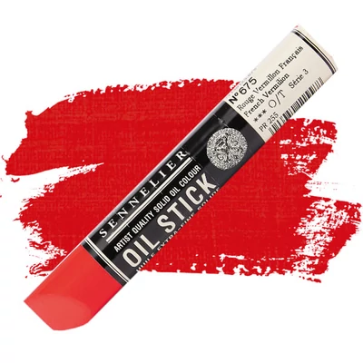 Sennelier Oil Stick Culori ulei, sub formă de baton, 38 ml - 675, french vermilion