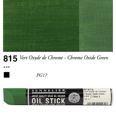 Sennelier Oil Stick Culori ulei, sub formă de baton, 38 ml - 815, chrome oxide green
