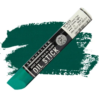 Sennelier Oil Stick Culori ulei, sub formă de baton, 38 ml - 833, cobalt green light