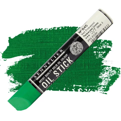 Sennelier Oil Stick Culori ulei, sub formă de baton, 38 ml - 845, permanent green