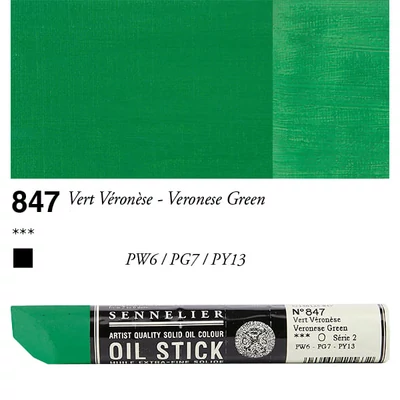 Sennelier Oil Stick Culori ulei, sub formă de baton, 38 ml - 847, veronese green