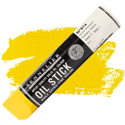 Sennelier Oil Stick Culori ulei, sub formă de baton, 96 ml - 574, primary yellow