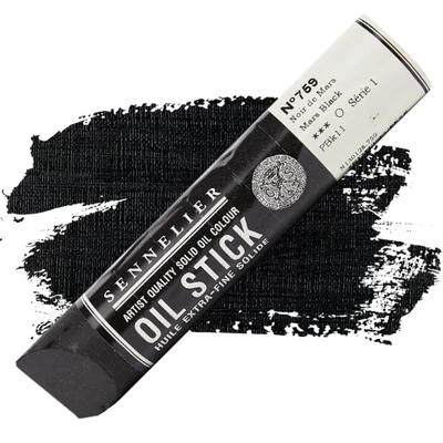 Sennelier Oil Stick Culori ulei, sub formă de baton, 96 ml - 759, mars black