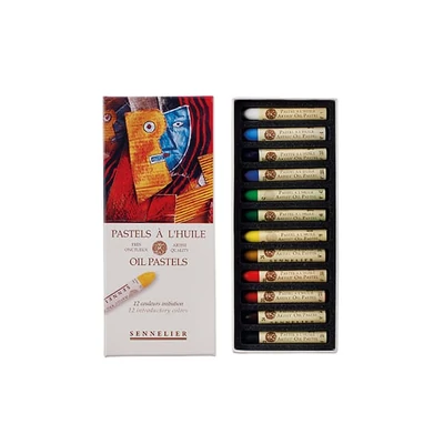Set crete pastel uleioase Sennelier - 12 buc