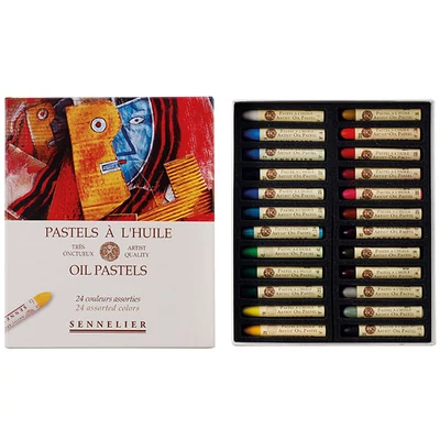 Set crete pastel uleioase Sennelier - 24 buc