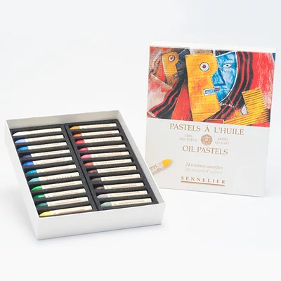 Set crete pastel uleioase Sennelier - 24 buc