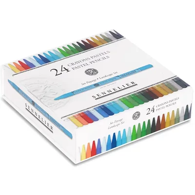 Set creioane pastel Sennelier- 24 buc, Landscape