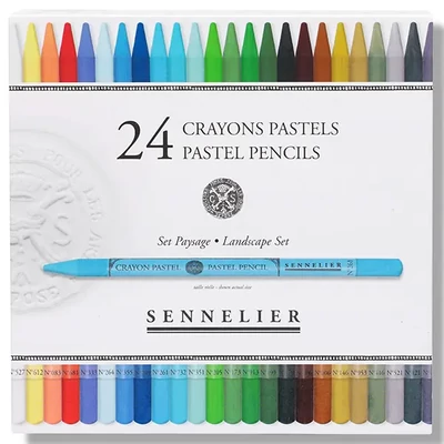 Set creioane pastel Sennelier- 24 buc, Landscape