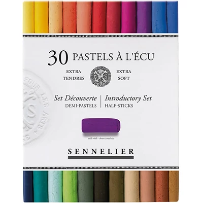 Set crete pastel uscat Sennelier - 30x1/2 buc, de bază (Introducere)
