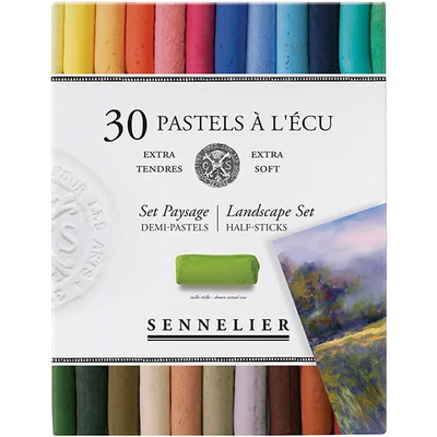 Set crete pastel uscat Sennelier - 30x1/2 buc, peisaj (Peisaj)