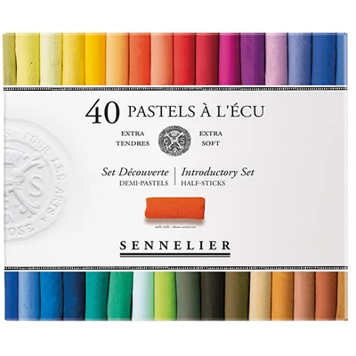 Set crete pastel uscat  Sennelier - 40x1/2, de bază (Introductory)
