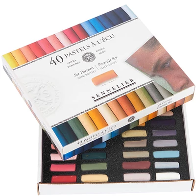 Set crete pastel uscat Sennelier - 40x1/2, portret (Portrait)