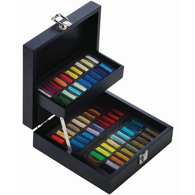 Sennelier Set cete pastel uscat - 60x1/2 db, în cutie de lemn