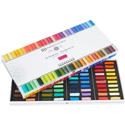 Set crete pastel uscat Sennelier - 80x1/2 buc