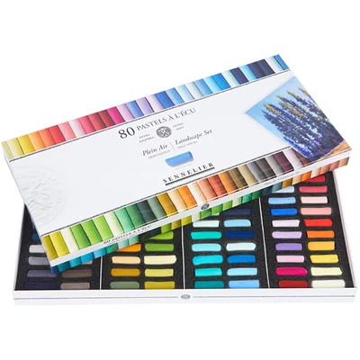 Set crete pastel uscat Sennelier - 80x1/2 buc, peisaj (Plein Air)
