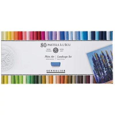 Set crete pastel uscat Sennelier - 80x1/2 buc, peisaj (Plein Air)
