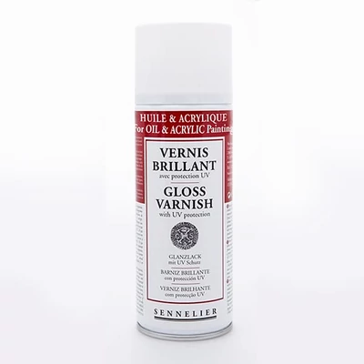 Spray lac pentru ulei și  acril Sennelier, lucios - 400 ml