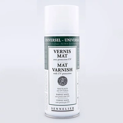 Spray lac pentru ulei și  acril Sennelier, mat - 400 ml