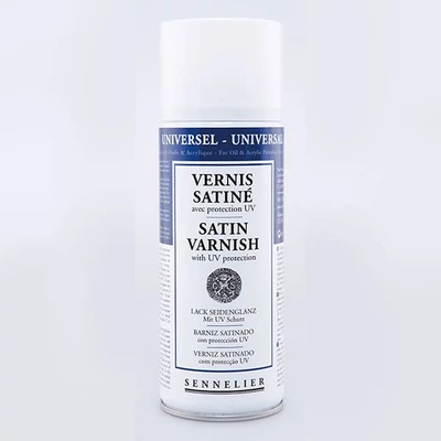 Spray lac pentru ulei și  acril Sennelier, mătăsos - 400 ml
