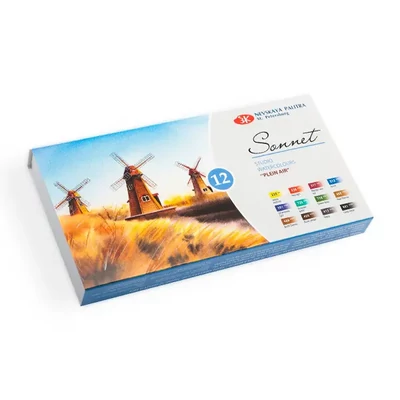 Set de acuarele Sonnet – 12 buc, Plein Air