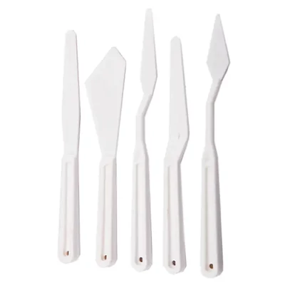 Set de cuțite pentru pictură, plastic - set de 5
