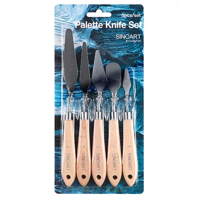 Set de cuțite pentru pictură, metal - set de 5