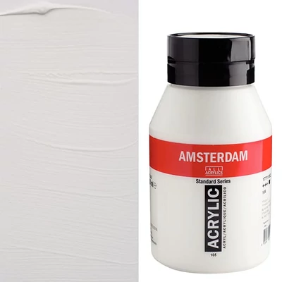 Talens Amsterdam vopsea acrilică, 1000 ml - 105, titanium white