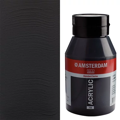Talens Amsterdam vopsea acrilică, 1000 ml - 735, oxide black