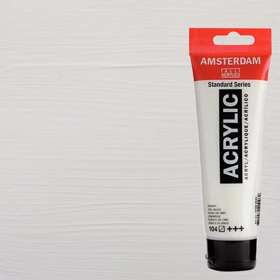 Talens Amsterdam vopsea acrilică, 120 ml - 104, zinc white