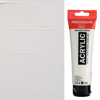 Talens Amsterdam vopsea acrilică, 120 ml - 105, titanium white